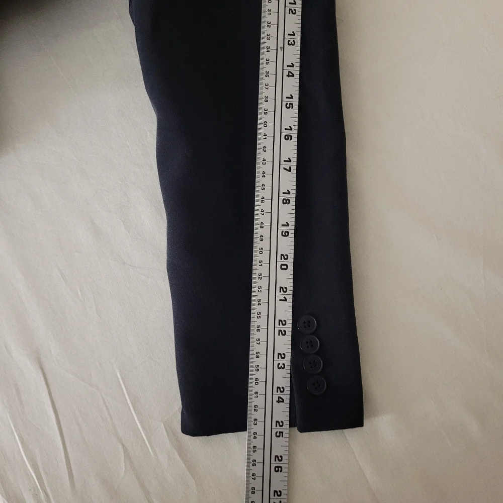 40R Via Europa For Macy's Mens‎ Charcoal Black Sueded Blazer